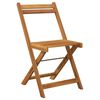 vidaXL Ensemble de bistro pliable 3 pcs bois d'acacia solide