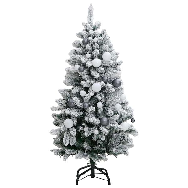 vidaXL Sapin de No&euml;l artificiel articul&eacute; 150 LED et boules 150 cm