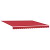 vidaXL Auvent R&eacute;tractable Rouge 400 &times; 300 cm Tissu et Aluminium