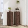 vidaXL Supports pour plantes 2 pcs ch&ecirc;ne marron bois d'ing&eacute;nierie