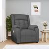 vidaXL Fauteuil de massage Gris foncé Tissu