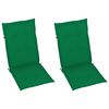 vidaXL Chaises inclinables de jardin lot de 2 et coussins Bois acacia