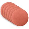vidaXL Housse de coussin 6 pcs HEERLEN Rouge orange &Oslash; 40 cm
