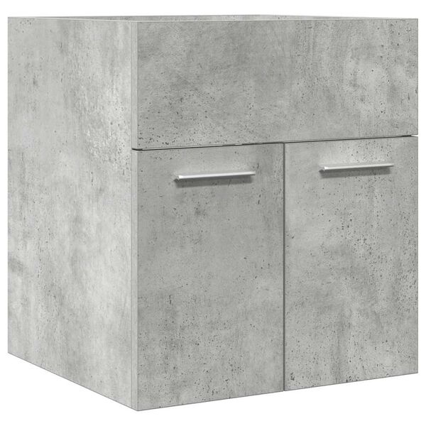 vidaXL Armoire de lavabo de salle de bain gris b&eacute;ton 41x38,5x46 cm
