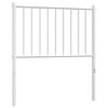 vidaXL T&ecirc;te de lit de remplacement m&eacute;tal blanc 75 cm