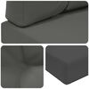 vidaXL Coussin de canap&eacute; d'ext&eacute;rieur 3 pcs Anthracite Polyester