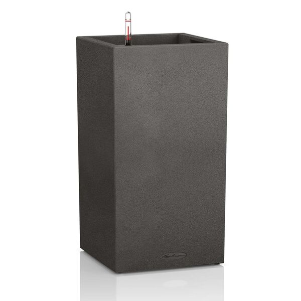 LECHUZA Jardini&egrave;re CANTO Stone 40 High ALL-IN-ONE Noir graphite