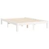 vidaXL Cadre de lit sans matelas blanc 140x200 cm bois de pin massif