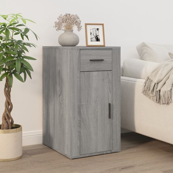 vidaXL Armoire de bureau Sonoma gris 40x49x75 cm Bois d'ing&eacute;nierie
