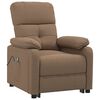 vidaXL Fauteuil électrique de massage Marron Tissu
