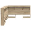 vidaXL T&ecirc;te de lit de rangement Ch&ecirc;ne Sonoma 160 cm Bois d'ing&eacute;nierie