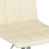 vidaXL Tabourets de bar lot de 2 cr&egrave;me tissu
