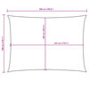 vidaXL Voile de parasol tissu oxford rectangulaire 3x5 m orange