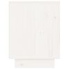 vidaXL Table de chevet Blanc 40x30x40 cm Bois de pin solide