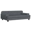 vidaXL Lit pour chien gris fonc&eacute; 90x53x30 cm velours