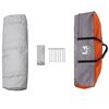 vidaXL Tente de Douche Gris et orange 160 x 160 x 227 cm Acier