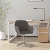 vidaXL Chaise pivotante de bureau Gris fonc&eacute; Tissu