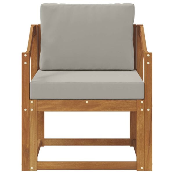 vidaXL Canap&eacute; d&rsquo;ext&eacute;rieur Bois d'acacia massif et polyester