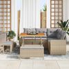 vidaXL Ensemble de canap&eacute; de jardin 8 pcs beige et gris clair