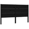 vidaXL T&ecirc;te de lit Noir 206x4x100 cm Bois massif de pin