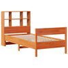 vidaXL Lit biblioth&egrave;que sans matelas cire marron 100x200 cm pin massif