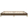 vidaXL Cadre de lit sans matelas marron foncé 200x200 cm tissu