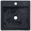 vidaXL Lavabo Noir 40x40x12 cm Marbre