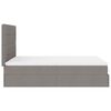VidaXL Cadre de lit ottoman avec matelas taupe 140x200 cm tissu