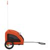 vidaXL Remorque de vélo pour animaux de compagnie orange