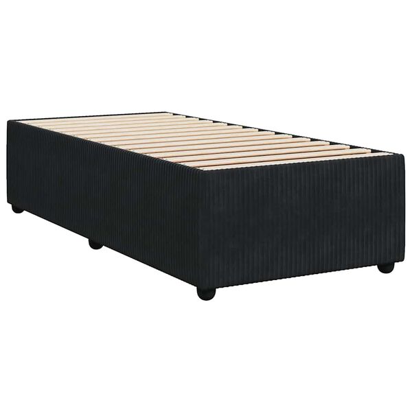 vidaXL Cadre de lit sans matelas noir 80x200 cm velours