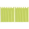 vidaXL Rideaux en voile avec passants 2 pcs vert pomme