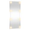vidaXL Miroir mural avec lumi&egrave;res LED 50x100 cm verre rectangulaire