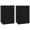vidaXL Meubles TV muraux 2 pcs Noir 40x34,5x60 cm