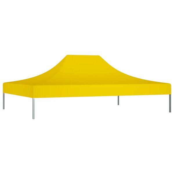 vidaXL Toit de tente de réception 4,5x3 m Jaune 270 g/m²