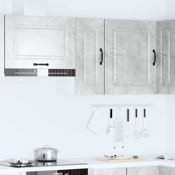 vidaXL Armoire murale de cuisine Kalmar gris b&eacute;ton bois d'ing&eacute;nierie