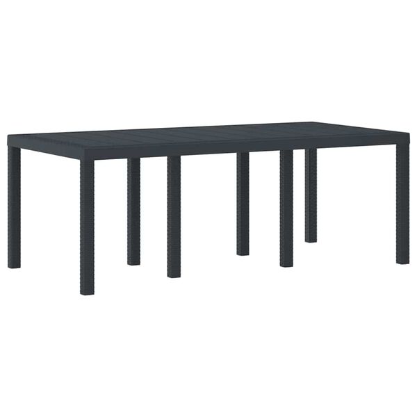 vidaXL Ensemble de salle à manger pour jardin 7 pcs Anthracite