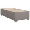 vidaXL Sommier &agrave; lattes de lit avec matelas Taupe 90x200 cm Tissu