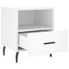 vidaXL Tables de chevet 2 pcs blanc 40x35x47,5 cm bois d&rsquo;ing&eacute;nierie