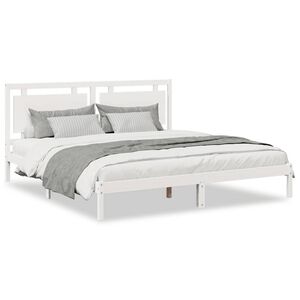 vidaXL Cadre de lit extra long sans matelas 200x220 cm bois massif
