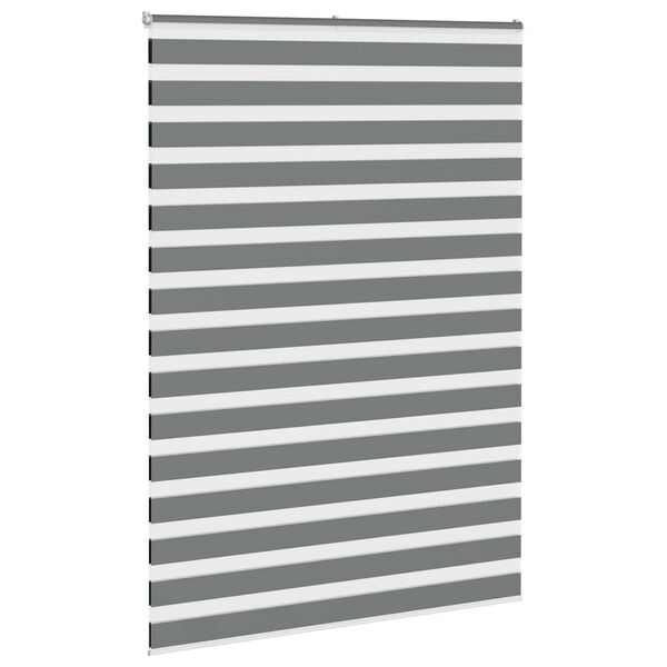 vidaXL Store z&egrave;bre gris fonc&eacute; largeur du tissu 160,9 cm polyester