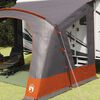 vidaXL Tente Caravane avec toit Gris et orange 410 x 275 x 245 cm