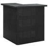 vidaXL Table d'angle de bar Noir 100x50x105 cm R&eacute;sine tress&eacute;e
