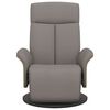vidaXL Fauteuil inclinable avec repose-pieds taupe tissu