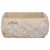 vidaXL Lavabo Cr&egrave;me 30x30x13 cm Marbre