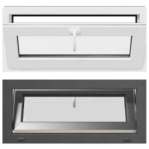 vidaXL Fen&ecirc;tre de sous-sol RISOR 90 x 40 cm PVC et verre