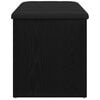 vidaXL Banc de rangement Ch&ecirc;ne noir 82 x 42 x 45 cm Bois d'ing&eacute;nierie