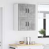 vidaXL Armoires murales de cuisine 2 pcs Gris b&eacute;ton 60 x 31 x 40 cm
