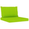 vidaXL Salon de jardin 6 pcs avec coussins vert brillant
