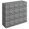 vidaXL Lit surélevé à gabion Acier galvanisé 90x30x90 cm