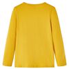 T-shirt enfants &agrave; manches longues ocre fonc&eacute; 92